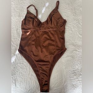 Brown bodysuit